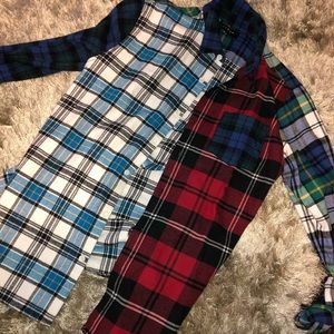 Multi-pattern flannel